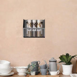 Maxbell Wall Hanging Baskets Wall Mounted Multiuse for Living Room 14.8x11x13.5cm Black