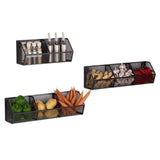 Maxbell Wall Hanging Baskets Wall Mounted Multiuse for Living Room 14.8x11x13.5cm Black