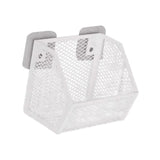 Maxbell Wall Hanging Baskets Wall Mounted Multiuse for Living Room 14.8x11x13.5cm White