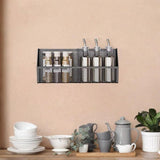 Maxbell Wall Hanging Baskets Wall Mounted Multiuse for Living Room 28.8x11x13.5cm Black