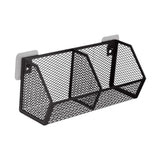 Maxbell Wall Hanging Baskets Wall Mounted Multiuse for Living Room 28.8x11x13.5cm Black