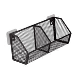 Maxbell Wall Hanging Baskets Wall Mounted Multiuse for Living Room 28.8x11x13.5cm Black