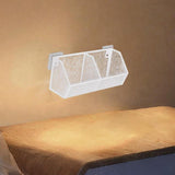 Maxbell Wall Hanging Baskets Wall Mounted Multiuse for Living Room 28.8x11x13.5cm White