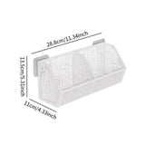 Maxbell Wall Hanging Baskets Wall Mounted Multiuse for Living Room 28.8x11x13.5cm White