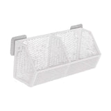 Maxbell Wall Hanging Baskets Wall Mounted Multiuse for Living Room 28.8x11x13.5cm White