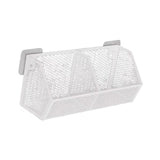 Maxbell Wall Hanging Baskets Wall Mounted Multiuse for Living Room 28.8x11x13.5cm White