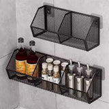 Maxbell Wall Hanging Baskets Wall Mounted Multiuse for Living Room 28.8x11x13.5cm White