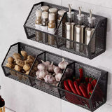 Maxbell Wall Hanging Baskets Wall Mounted Multiuse for Living Room 28.8x11x13.5cm White