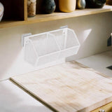 Maxbell Wall Hanging Baskets Wall Mounted Multiuse for Living Room 28.8x11x13.5cm White