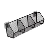 Maxbell Wall Hanging Baskets Wall Mounted Multiuse for Living Room 42.8x11x13.5cm Black