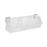 Maxbell Wall Hanging Baskets Wall Mounted Multiuse for Living Room 42.8x11x13.5cm White