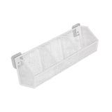 Maxbell Wall Hanging Baskets Wall Mounted Multiuse for Living Room 42.8x11x13.5cm White