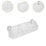 Maxbell Wall Hanging Baskets Wall Mounted Multiuse for Living Room 42.8x11x13.5cm White