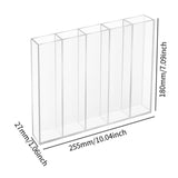 Maxbell Straw Dispenser Clear Portable Drinking Straw Holder for Bar Kitchen Cabinet