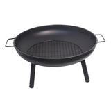Maxbell Firepit Round for Wood Burning Campfire Stand for Barbecue Outdoor Traveling