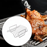Maxbell Grill Rib Rack BBQ Tool Sturdy Easy to Use Multipurpose for Hams Yard Hiking