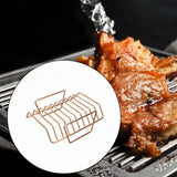 Maxbell Grill Rib Rack BBQ Tool Sturdy Easy to Use Multipurpose for Hams Yard Hiking