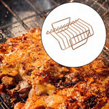Maxbell Grill Rib Rack BBQ Tool Sturdy Easy to Use Multipurpose for Hams Yard Hiking