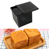 Maxbell Loaf Pan Baking Sheet with Lid Dish Square Mille Feuille Pan 10cmx10cmx10cm