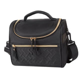 Maxbell Lunch Bag for Women Portable Adult Lunch Cooler Case for Beach Office Travel Black