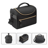 Maxbell Lunch Bag for Women Portable Adult Lunch Cooler Case for Beach Office Travel Black