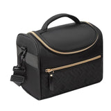 Maxbell Lunch Bag for Women Portable Adult Lunch Cooler Case for Beach Office Travel Black