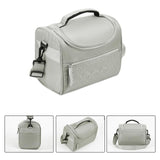 Maxbell Lunch Bag for Women Portable Adult Lunch Cooler Case for Beach Office Travel Gray