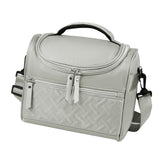 Maxbell Lunch Bag for Women Portable Adult Lunch Cooler Case for Beach Office Travel Gray