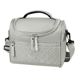 Maxbell Lunch Bag for Women Portable Adult Lunch Cooler Case for Beach Office Travel Gray
