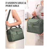 Maxbell Lunch Bag for Women Portable Adult Lunch Cooler Case for Beach Office Travel Green