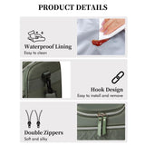 Maxbell Lunch Bag for Women Portable Adult Lunch Cooler Case for Beach Office Travel Green