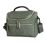 Maxbell Lunch Bag for Women Portable Adult Lunch Cooler Case for Beach Office Travel Green