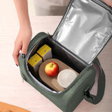 Maxbell Lunch Bag for Women Portable Adult Lunch Cooler Case for Beach Office Travel Green