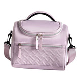 Maxbell Lunch Bag for Women Portable Adult Lunch Cooler Case for Beach Office Travel Purple