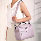 Maxbell Lunch Bag for Women Portable Adult Lunch Cooler Case for Beach Office Travel Purple