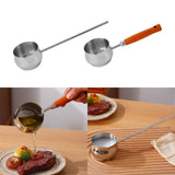 Maxbell Hot Oil Pan Cookware Cooking Pot Mini Frying Pan for Home Kitchen Egg Frying Steel Handle 28cm