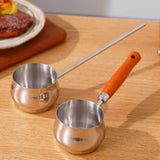 Maxbell Hot Oil Pan Cookware Cooking Pot Mini Frying Pan for Home Kitchen Egg Frying Steel Handle 28cm