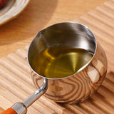 Maxbell Hot Oil Pan Cookware Cooking Pot Mini Frying Pan for Home Kitchen Egg Frying Steel Handle 28cm