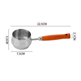 Maxbell Hot Oil Pan Cookware Cooking Pot Mini Frying Pan for Home Kitchen Egg Frying Steel Handle 28cm