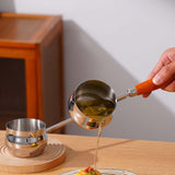 Maxbell Hot Oil Pan Cookware Cooking Pot Mini Frying Pan for Home Kitchen Egg Frying Steel Handle 28cm