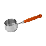Maxbell Hot Oil Pan Cookware Cooking Pot Mini Frying Pan for Home Kitchen Egg Frying Wood Handle 22.5cm