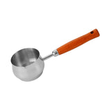 Maxbell Hot Oil Pan Cookware Cooking Pot Mini Frying Pan for Home Kitchen Egg Frying Wood Handle 22.5cm