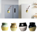 Maxbell Ceramic Vase Fridge Magnets Diy Vase Model for DIY Projects Cabinet Door Green Yellow