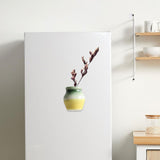Maxbell Ceramic Vase Fridge Magnets Diy Vase Model for DIY Projects Cabinet Door Green Yellow