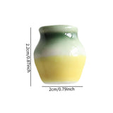 Maxbell Ceramic Vase Fridge Magnets Diy Vase Model for DIY Projects Cabinet Door Green Yellow