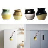 Maxbell Ceramic Vase Fridge Magnets Diy Vase Model for DIY Projects Cabinet Door Green Yellow