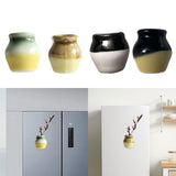 Maxbell Ceramic Vase Fridge Magnets Diy Vase Model for DIY Projects Cabinet Door Green Yellow