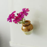 Maxbell Ceramic Vase Fridge Magnets Diy Vase Model for DIY Projects Cabinet Door Brown Yellow