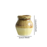 Maxbell Ceramic Vase Fridge Magnets Diy Vase Model for DIY Projects Cabinet Door Brown Yellow