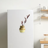 Maxbell Ceramic Vase Fridge Magnets Diy Vase Model for DIY Projects Cabinet Door Brown Yellow